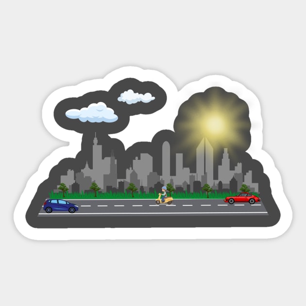 City Life Sticker by Quotigner